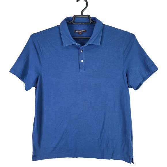 Michael Kors Other - Mens Michael Kors Blue Pima Cotton Stretch Polo Shirt Short Sleeve Size L